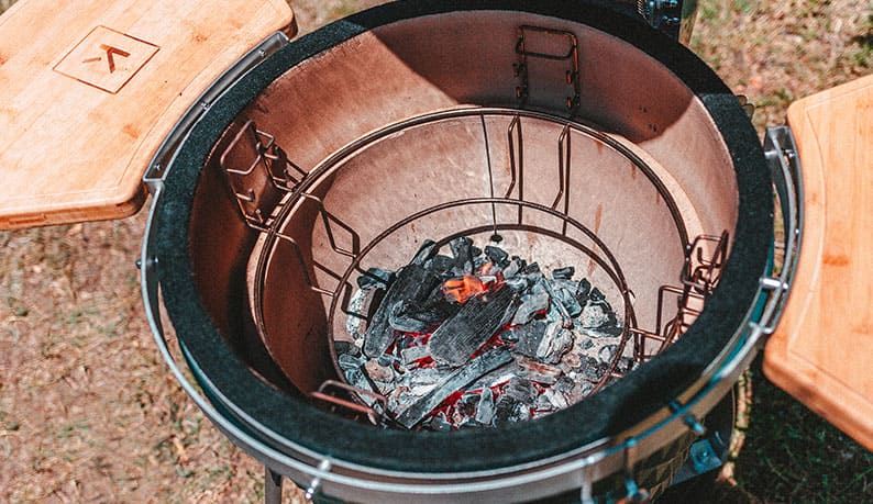 Intérieur cuve kamado