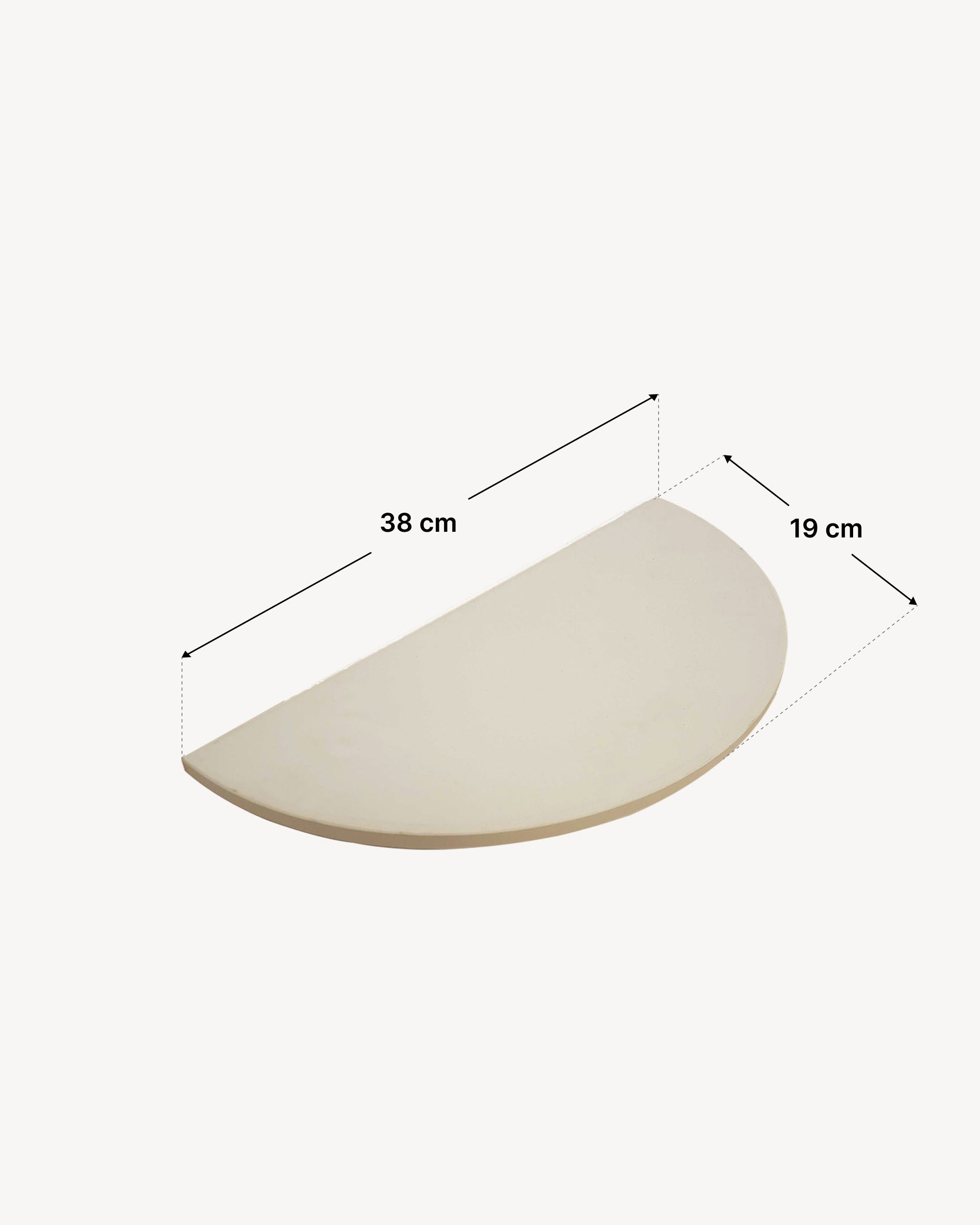 Dimensions demi pierre céramique Kokko XL