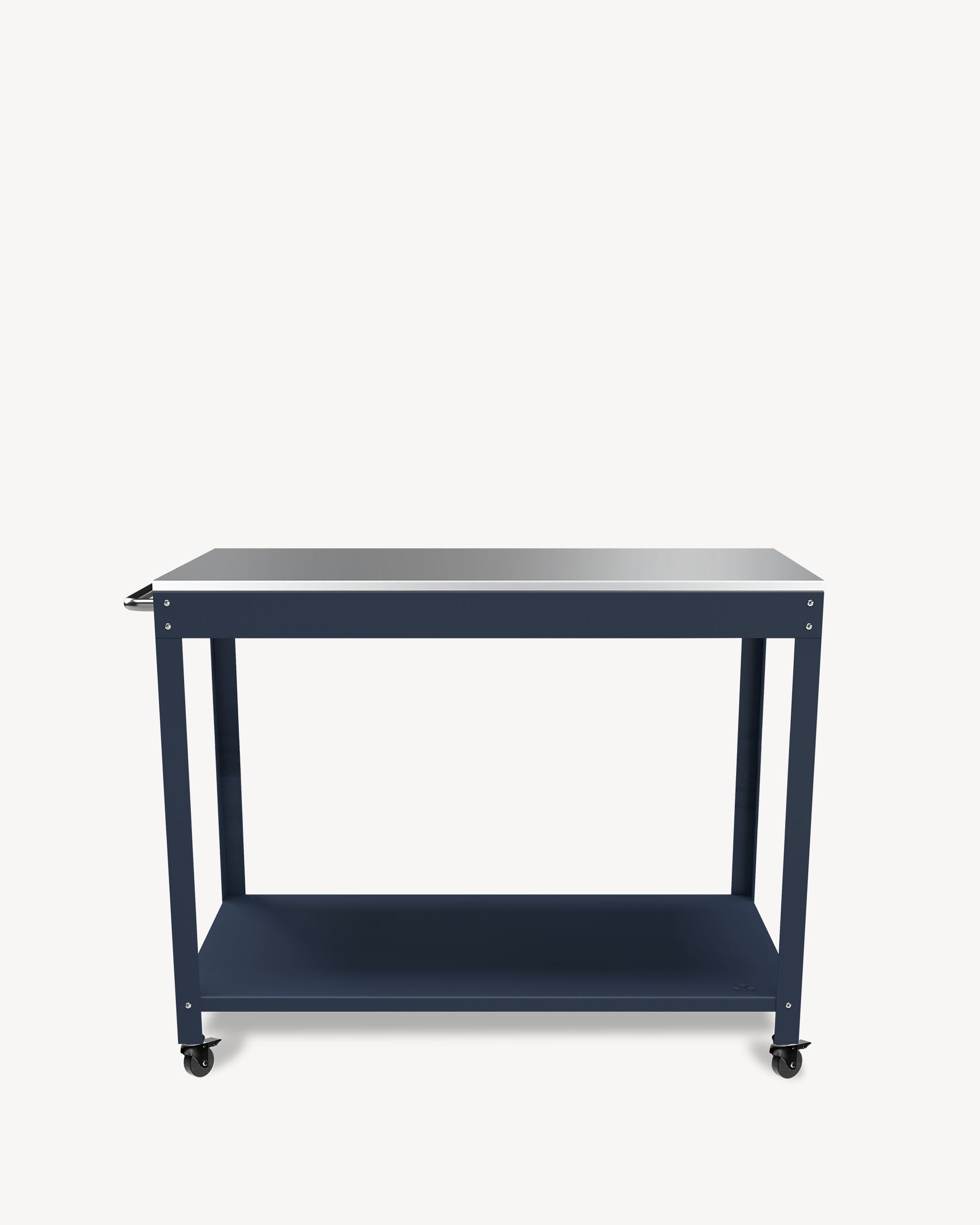 Desserte en Métal et inox bleu marine
