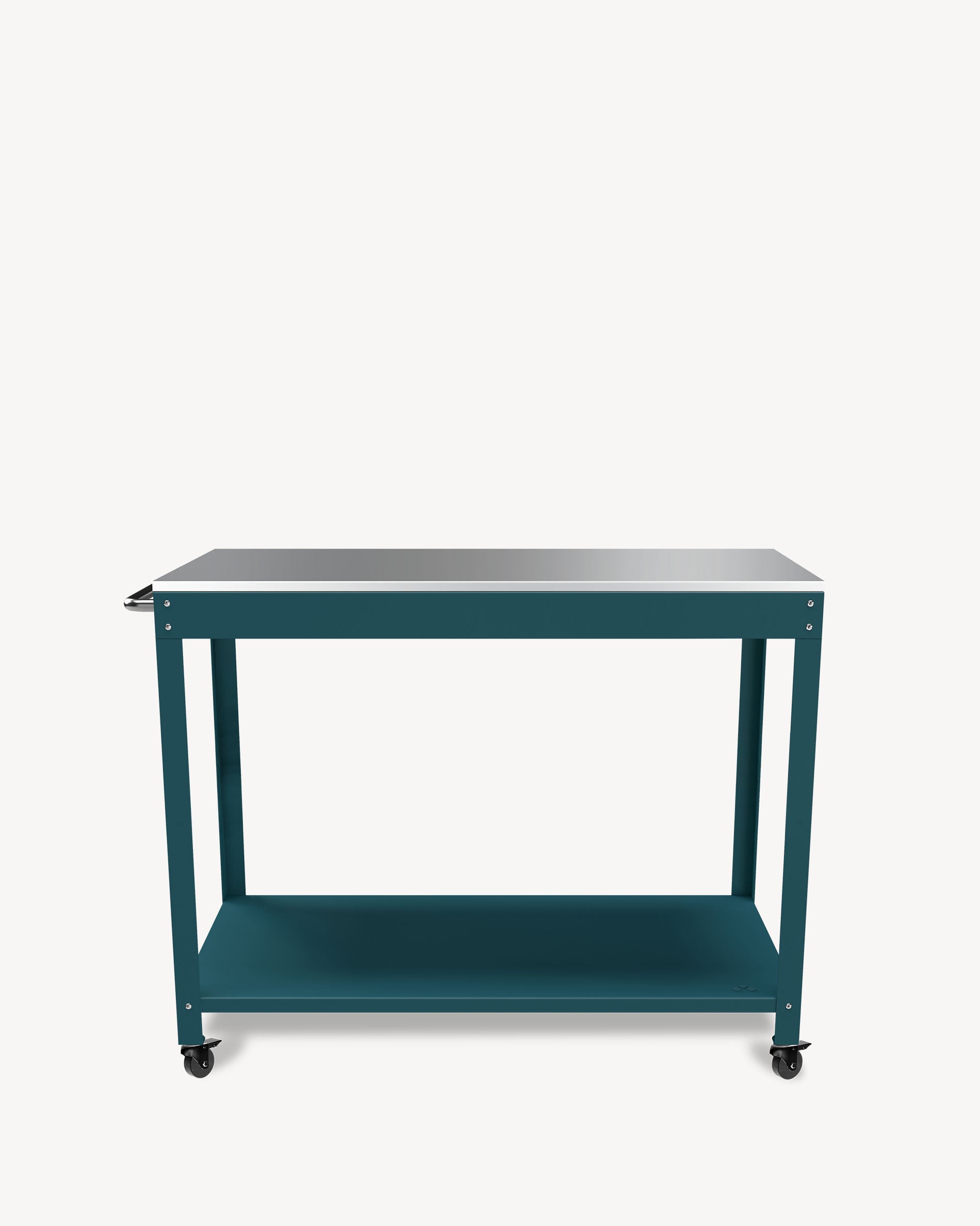 Desserte en Métal et inox bleu océan