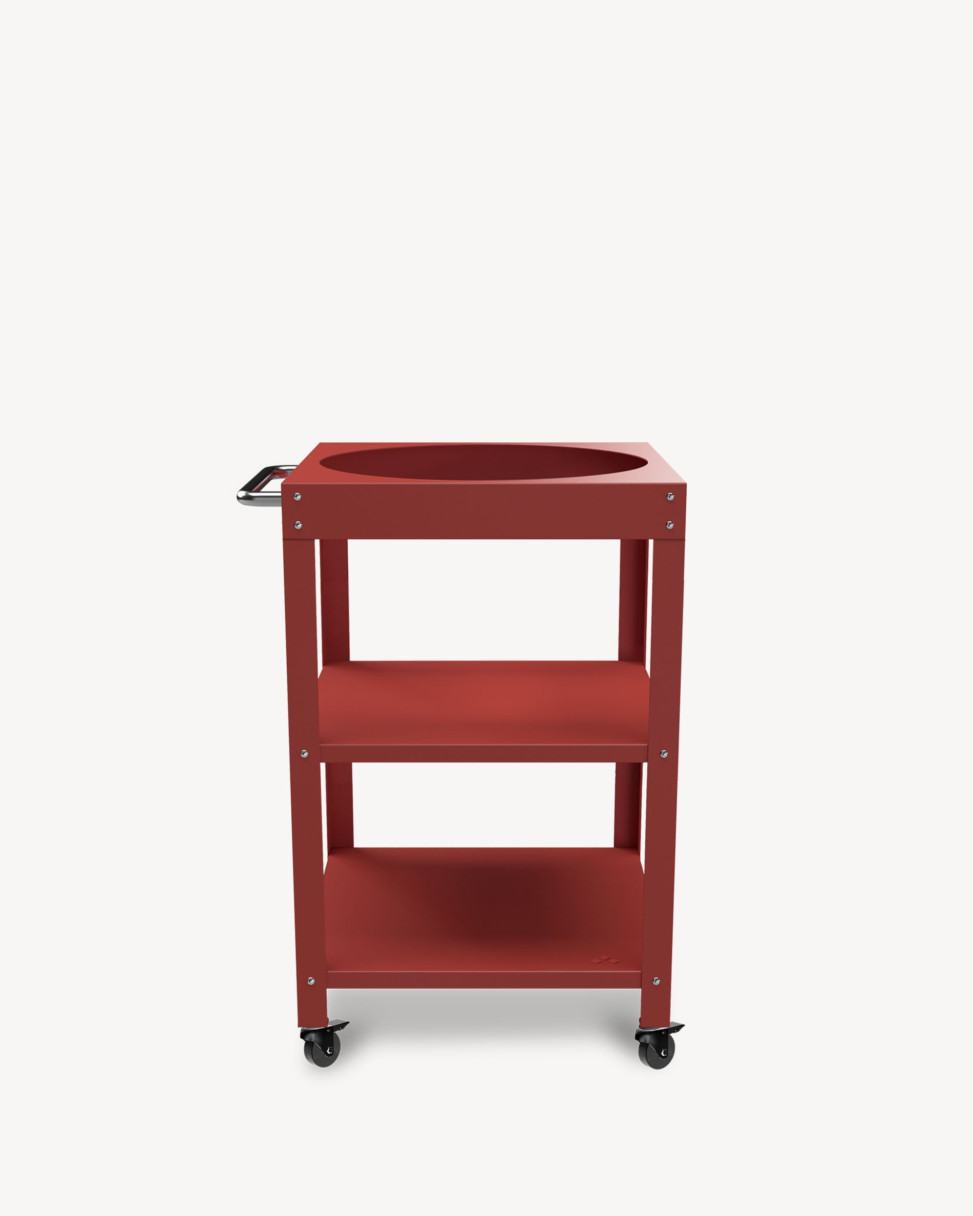 Desserte en métal rouge pour Kokko L 18''