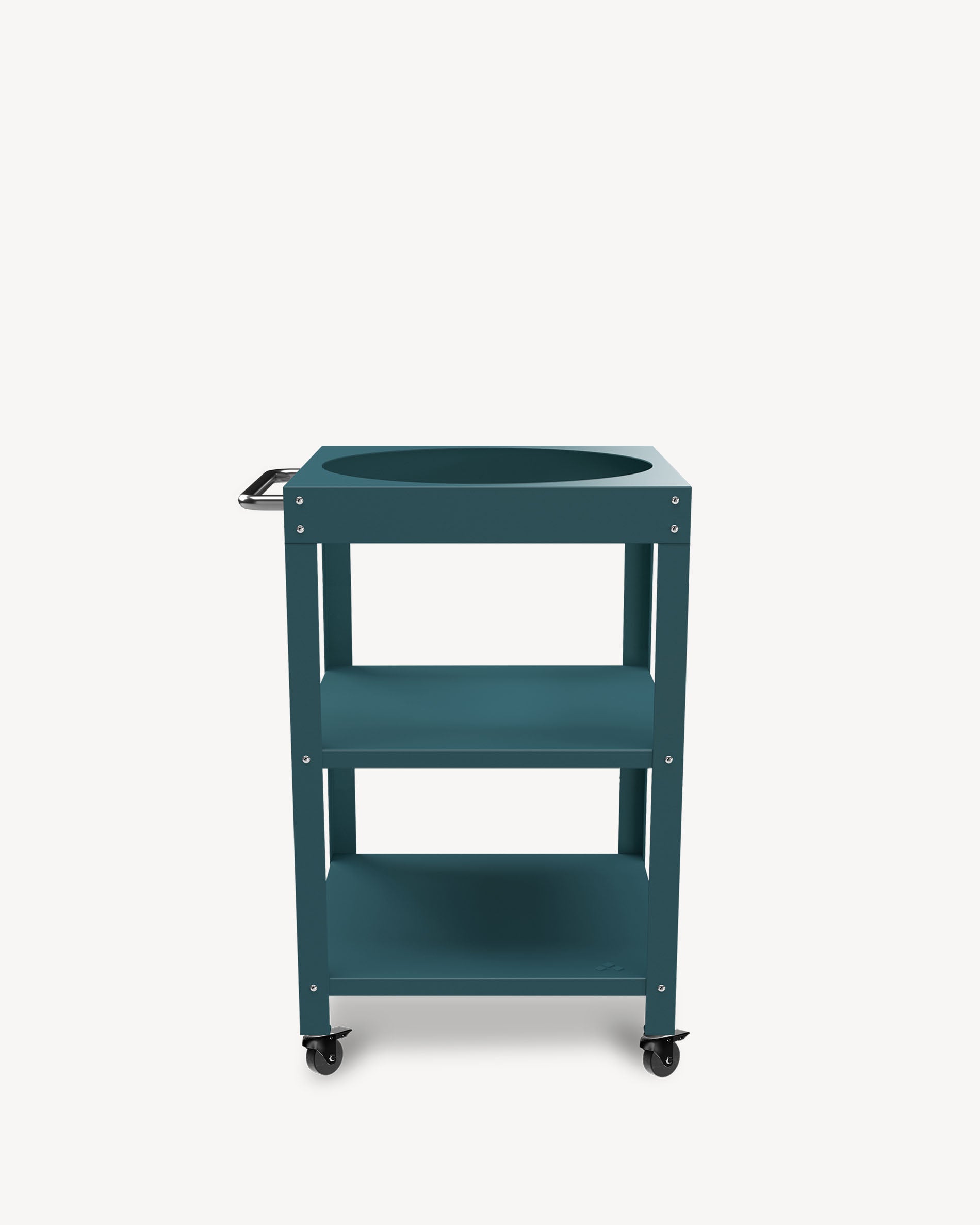 Desserte en métal bleu océan pour Kokko L 18''