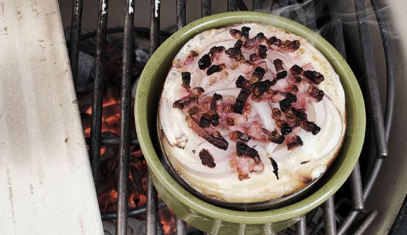fromage fumé au kamado